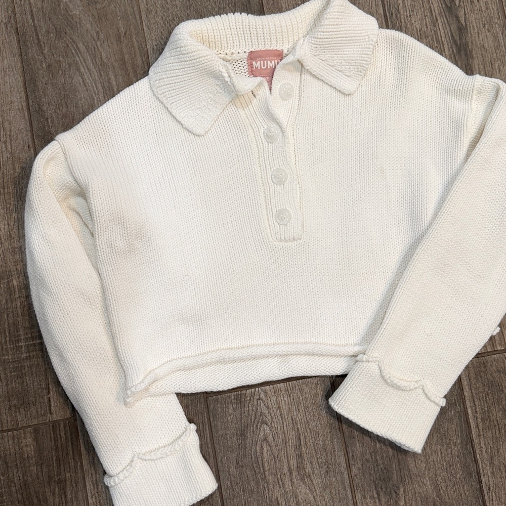 Show Me Your MuMu Crawford Cream Chunky Knit Sweater - Picture 3 of 6